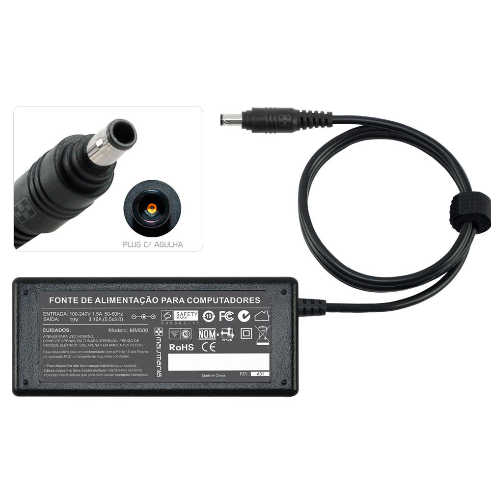 Fonte Sony 19.5v 4.7a 90w 6.5x4.4mm